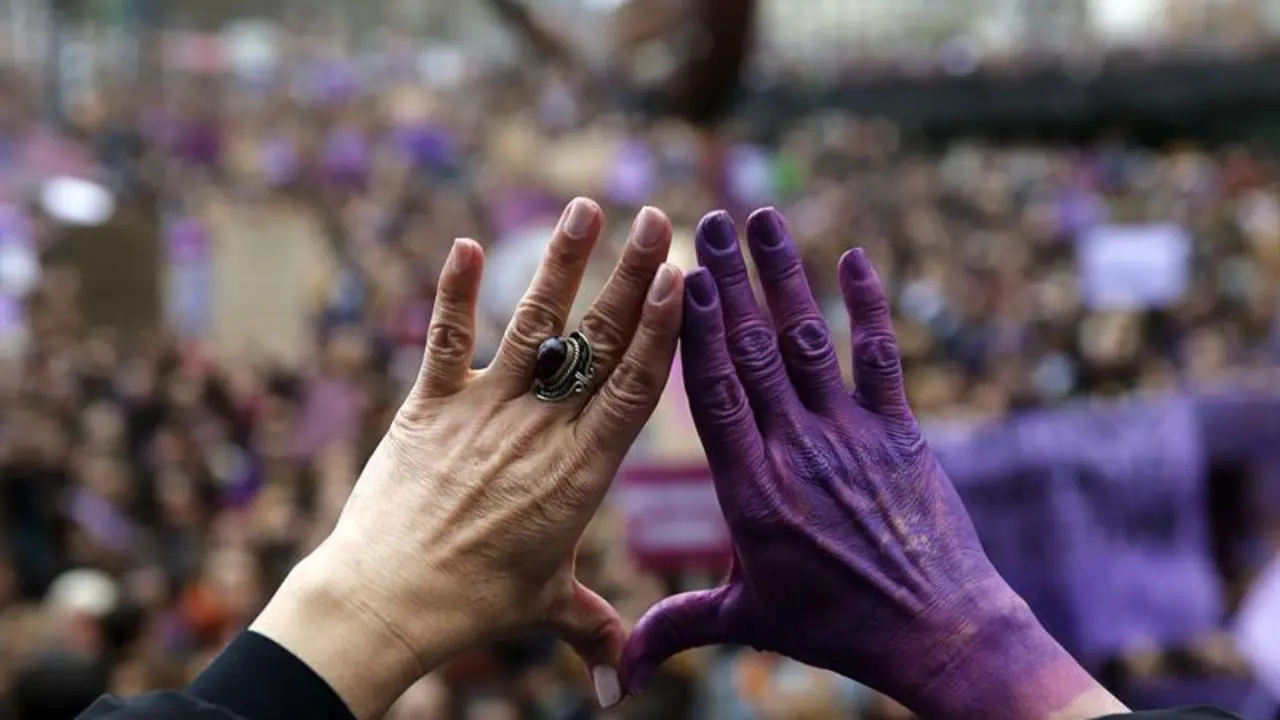Huelga feminista. - EFE