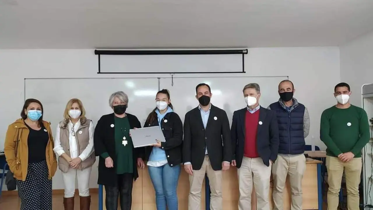 Imagen del acto celebrado en el IES La Janda. -  A.I.