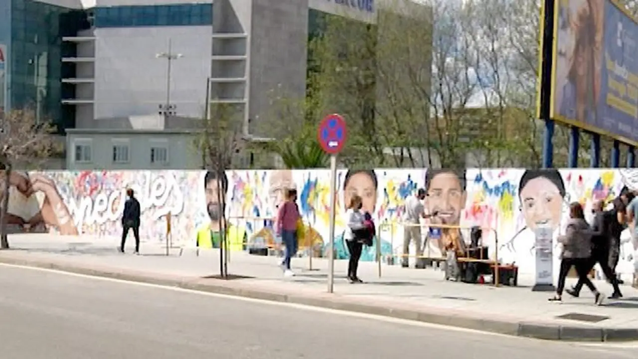 Mural de agradecimiento a la lucha contra el Covid en Algeciras. - A. I.