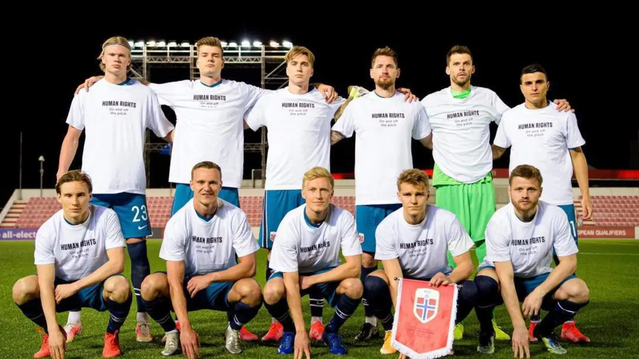 La selecci&oacute;n de Noruega, en Gibraltar. - NFF