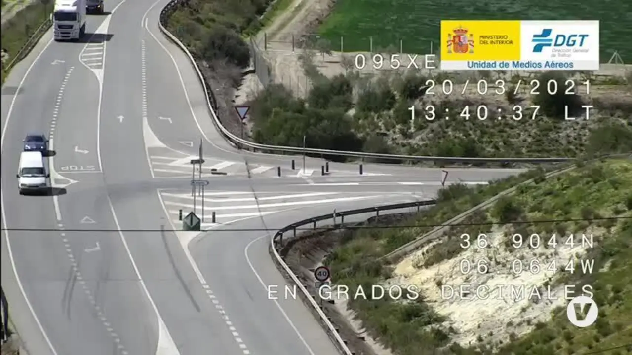 18 infracciones detectadas por los drones de la DGT en la provincia de Sevilla