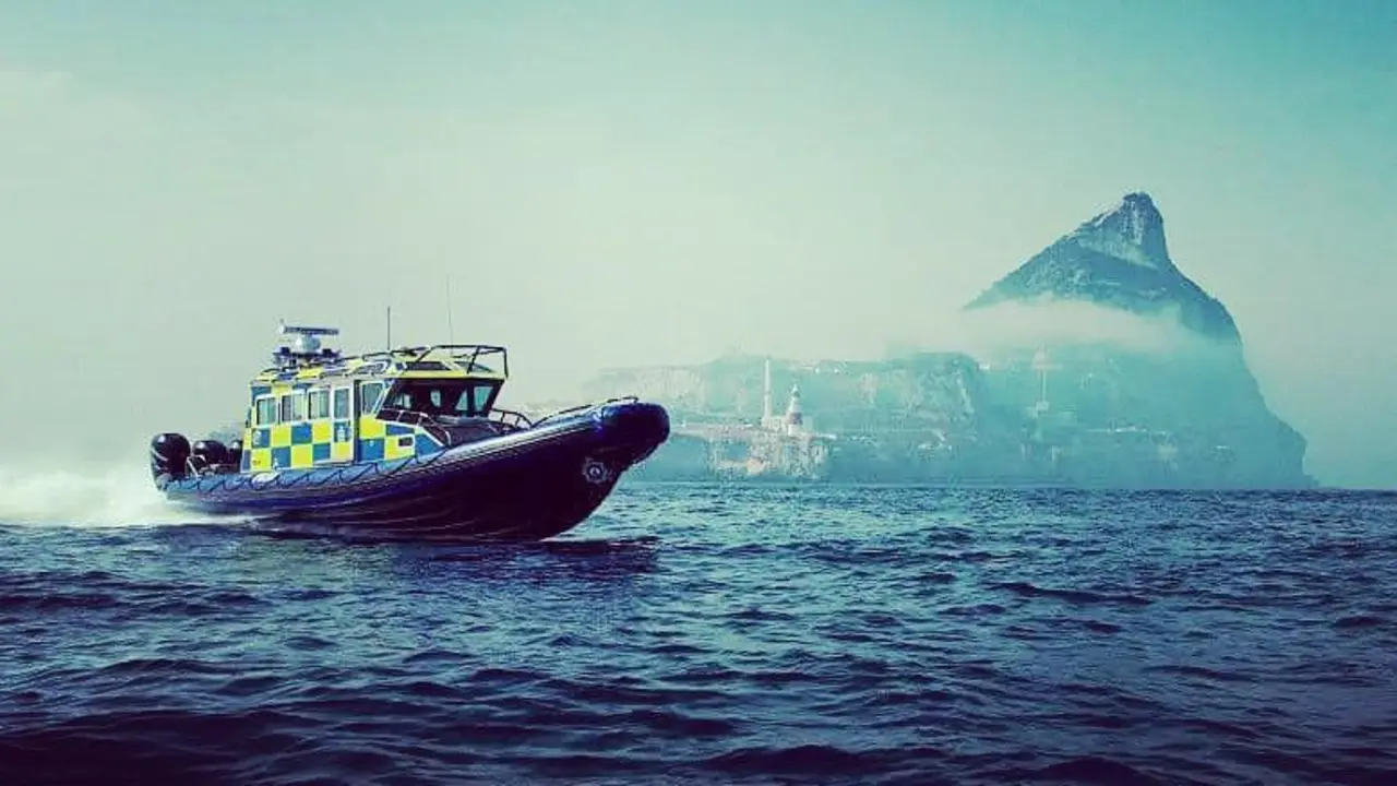 Patrullera de la Polic&iacute;a Real de Gibraltar. - A. I.