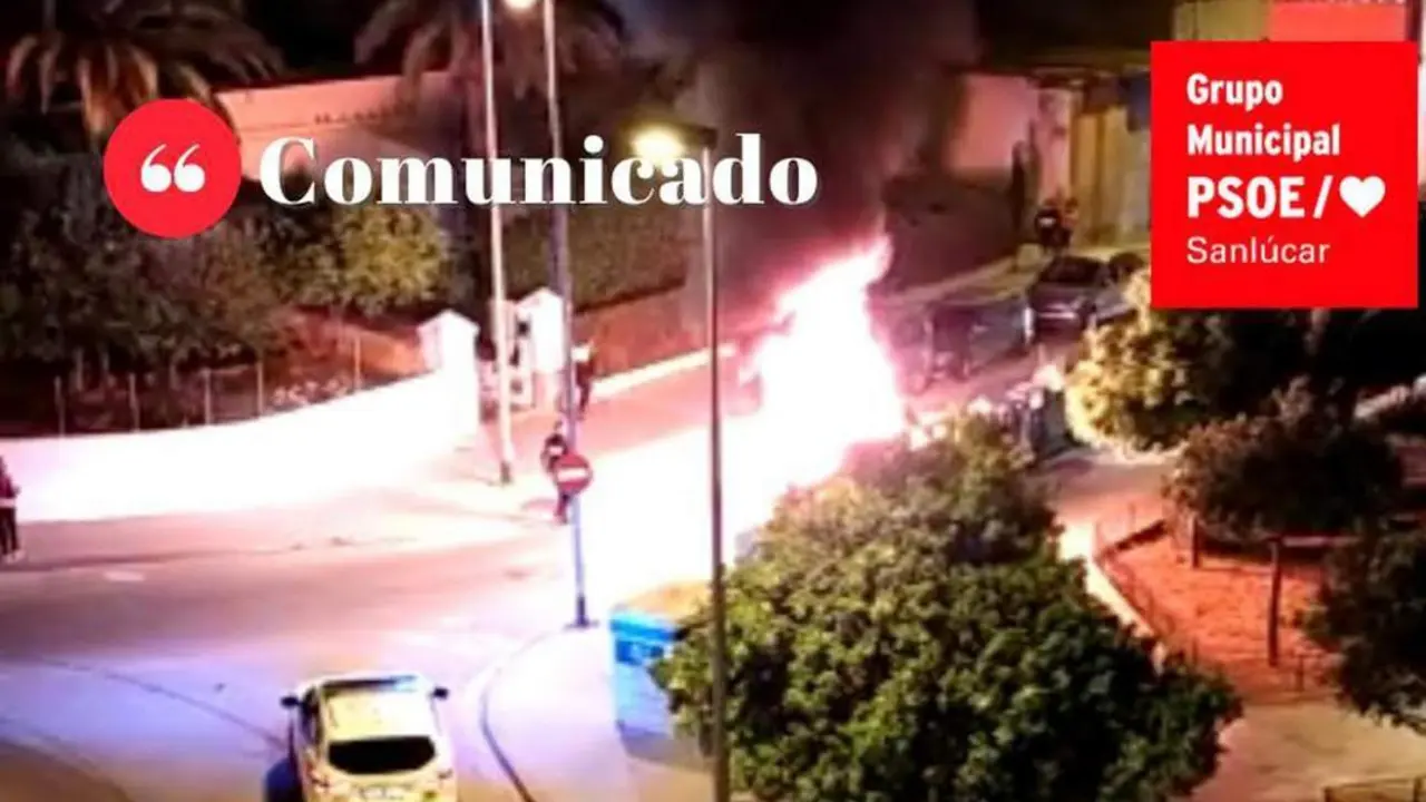 Imagen tomada desde bastante altura de los dos &uacute;ltimos contenedores que  han salido ardiendo - GMS