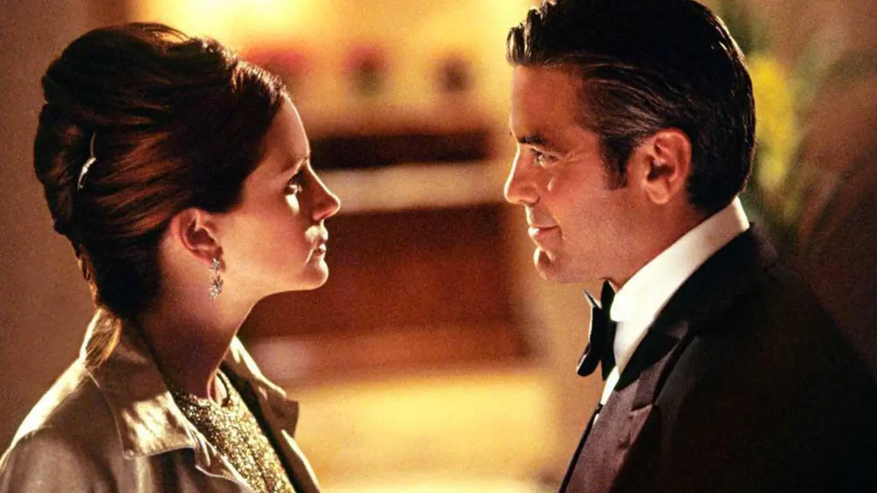  Julia Roberts y George Clooney en Ocean&acute;s eleven - Archivo