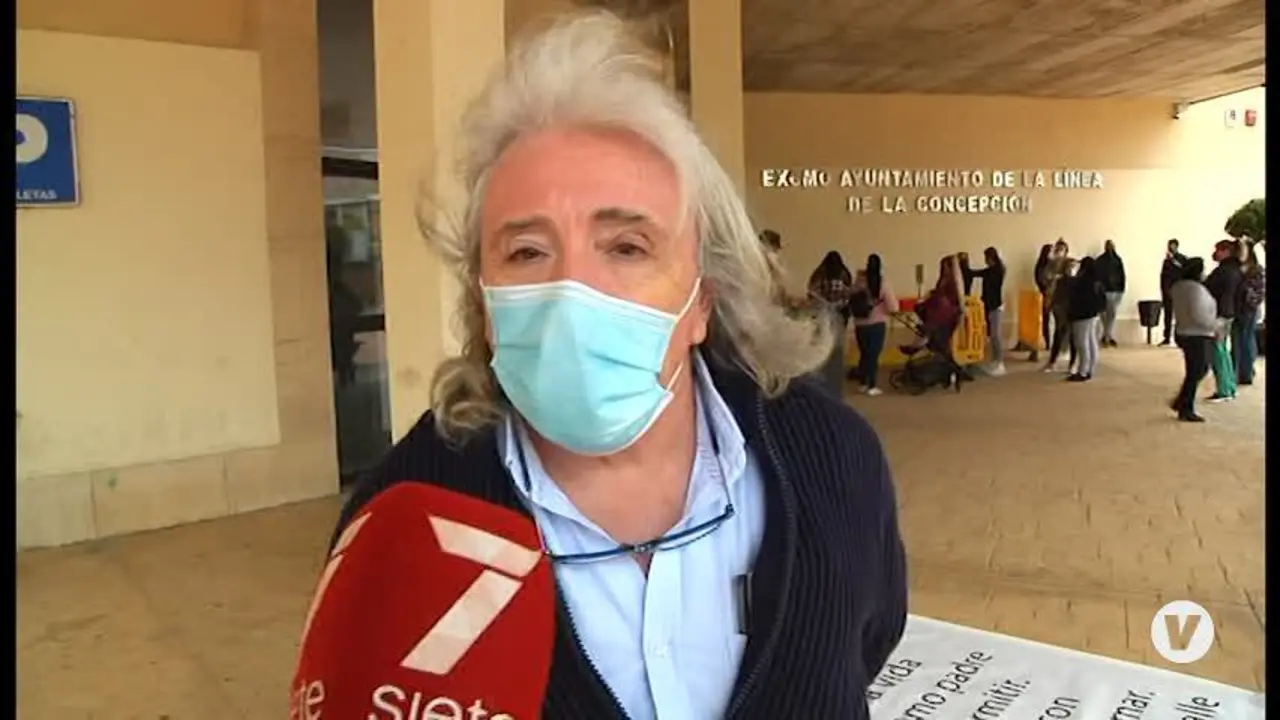 Un empresario de La L&iacute;nea damnificado por unas obras comienza una huelga de hambre