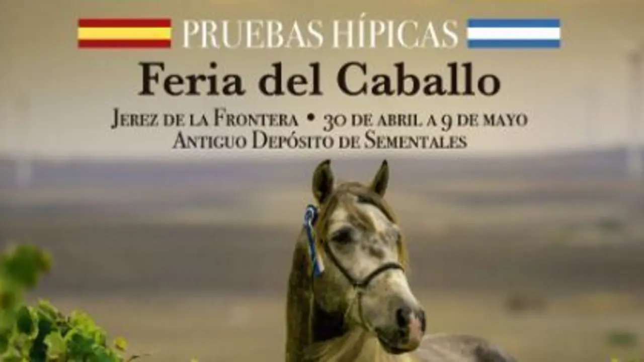 Cartel anunciador de la programaci&oacute;n ecuestre de la Feria del Caballo.  - Jerez.es