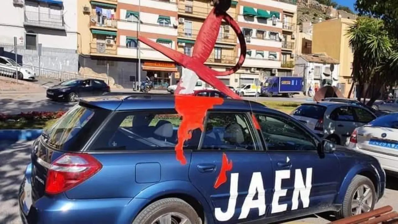 Caravana contra el olvido de Ja&eacute;n del pasado 14 de febrero. - Viva Ja&eacute;n.
