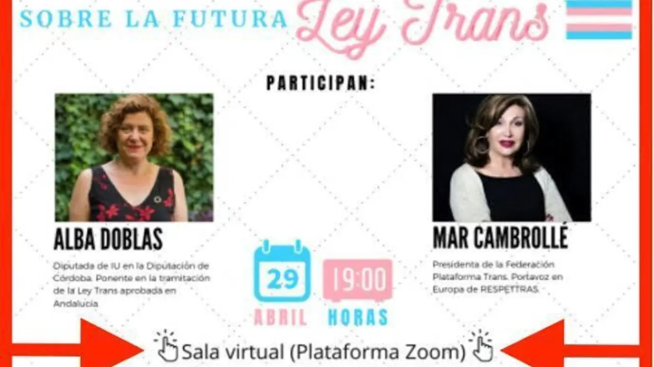 Conferencia sobre la Ley Trans de IU en Algeciras. - AI