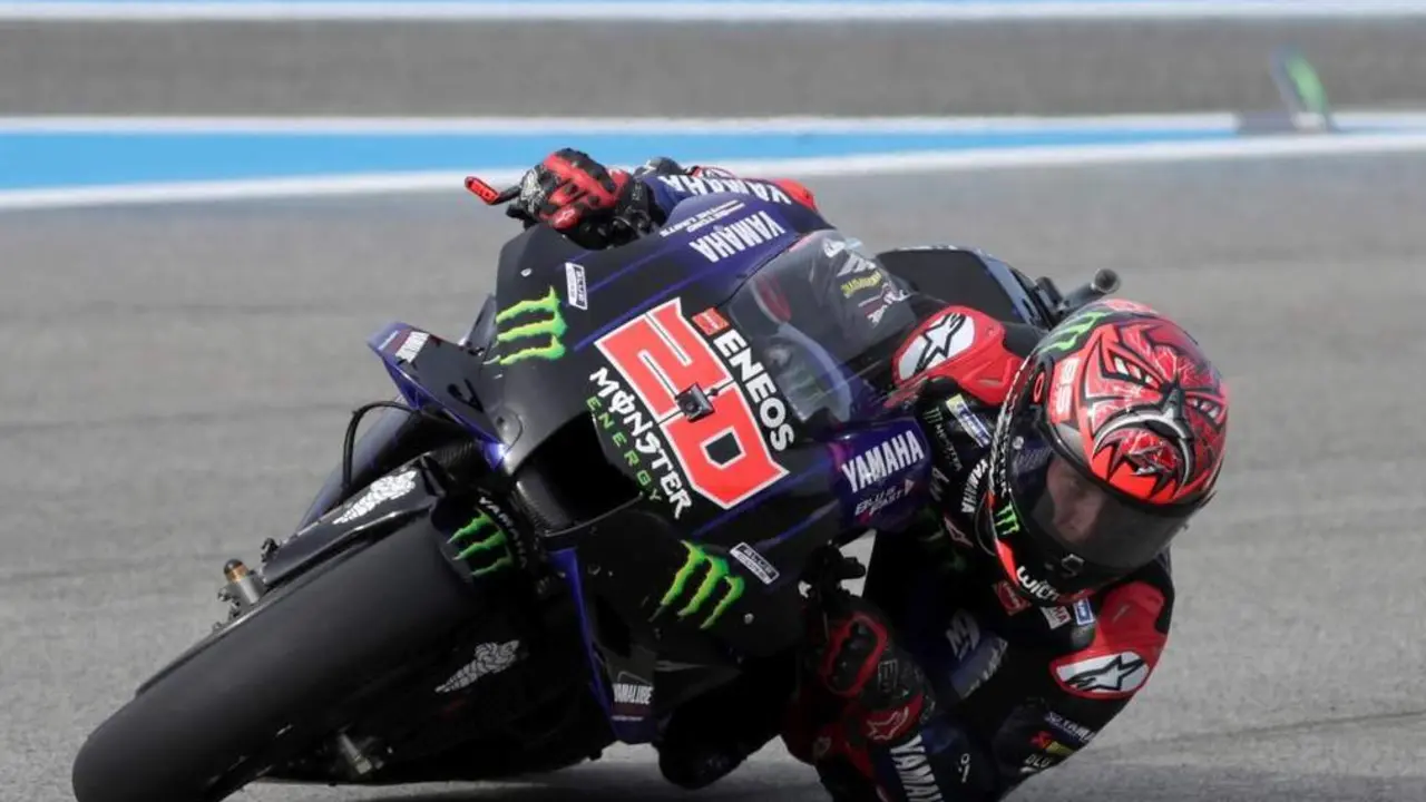 El piloto franc&eacute;s Fabio Quartararo (Monster Energy Yamaha MotoG )  - EFE/Julio Mu&ntilde;oz.