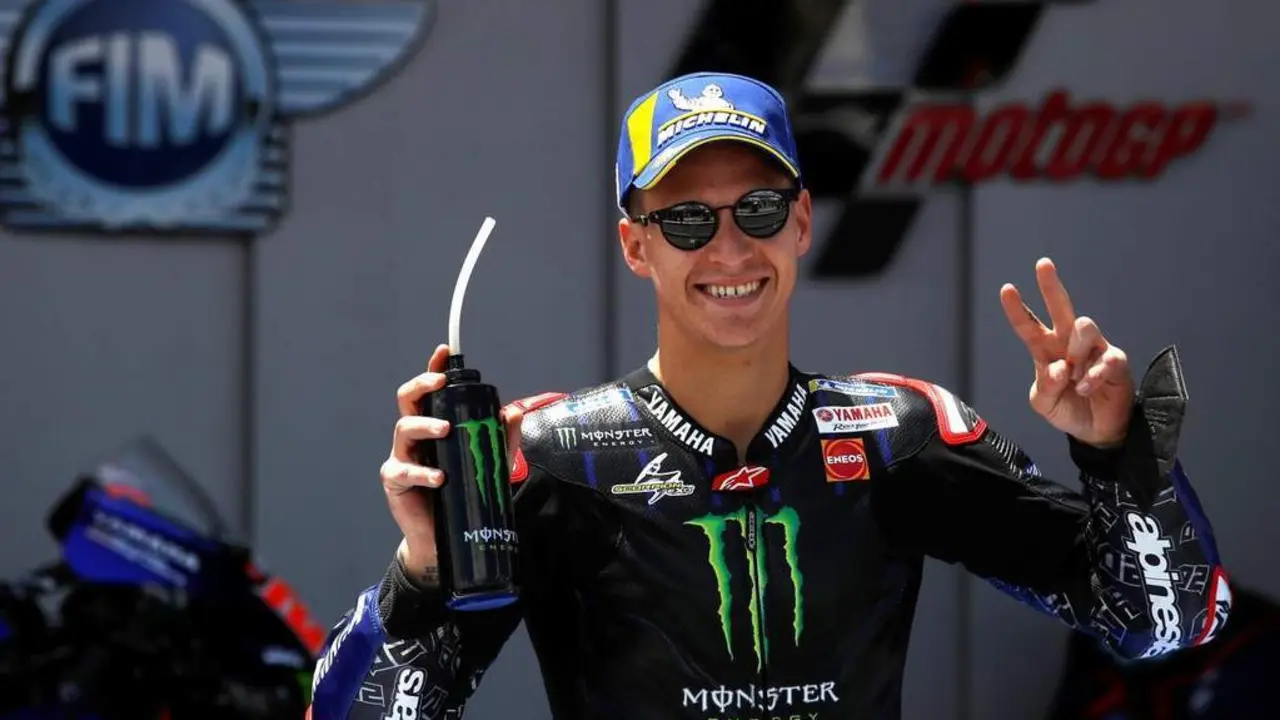 Quartararo tras lograr la pole en Jerez - EFE/Julio Mu&ntilde;oz