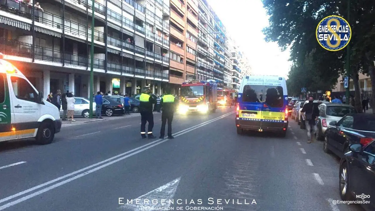 El accidente en Reina Mercedes. - @emergenciassev