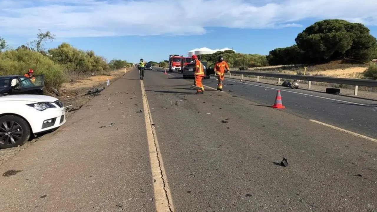 Lugar del accidente. - CONSORCIO DE BOMBEROS
