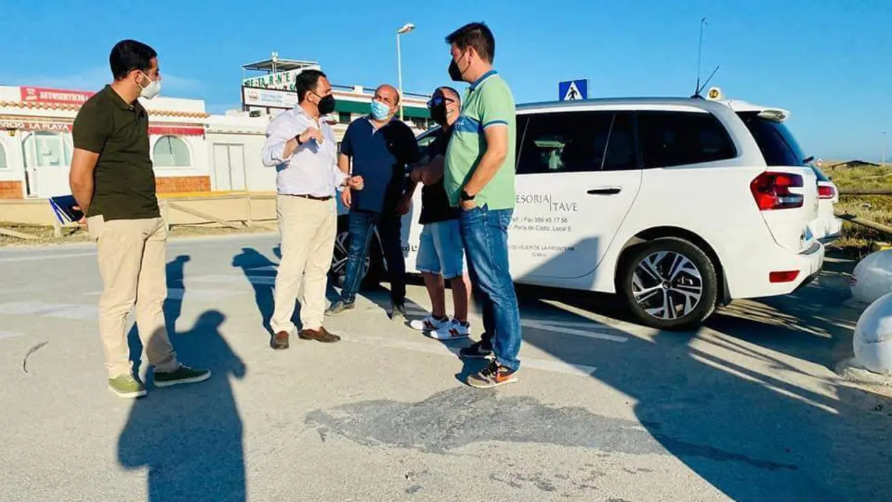 Reuni&oacute;n con la Asociaci&oacute;n de Taxistas de Vejer en El Palmar. - 