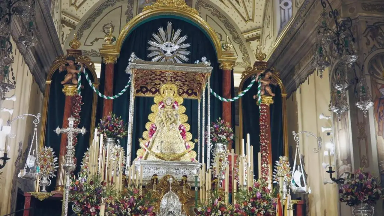 La Virgen del Roc&iacute;o en la parroquia de la Asunci&oacute;n de Almonte. - EP