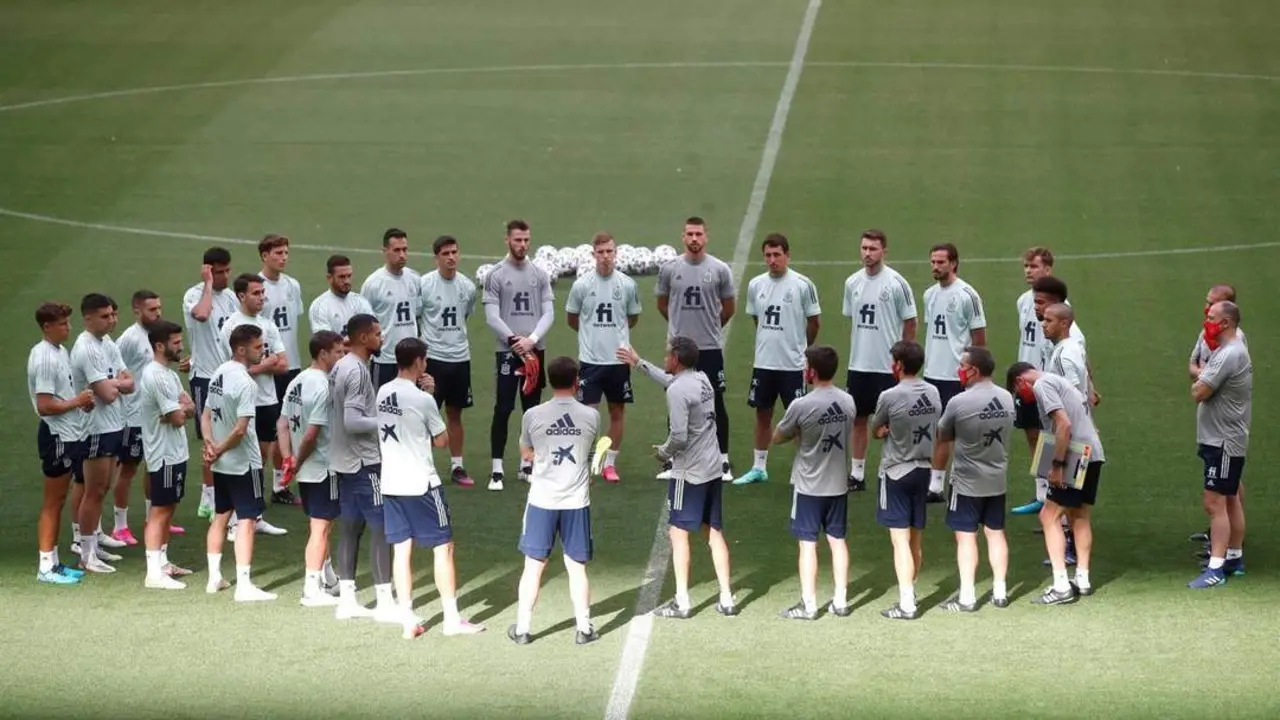 Entrenamiento de Espa&ntilde;a. - EFE