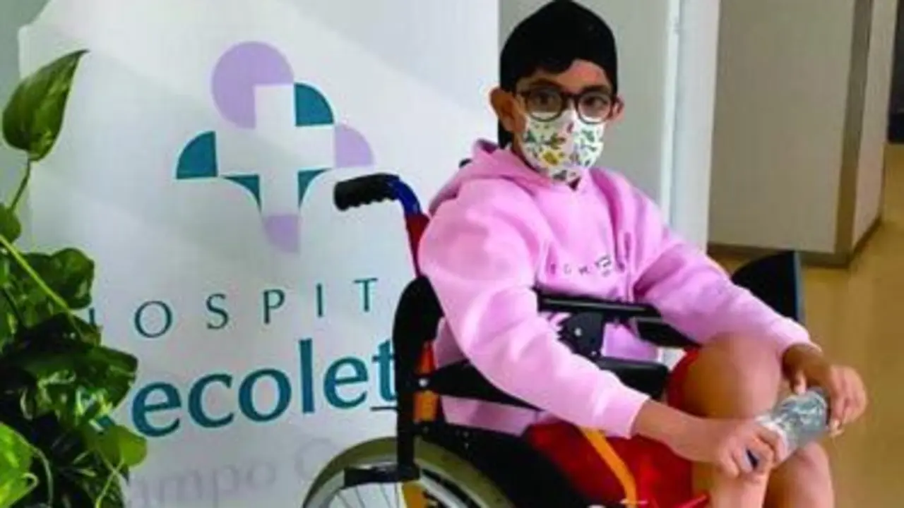 Hugo a su llegada al Hospital de Valladolid el pasado lunes.  - Todos somos Hugo