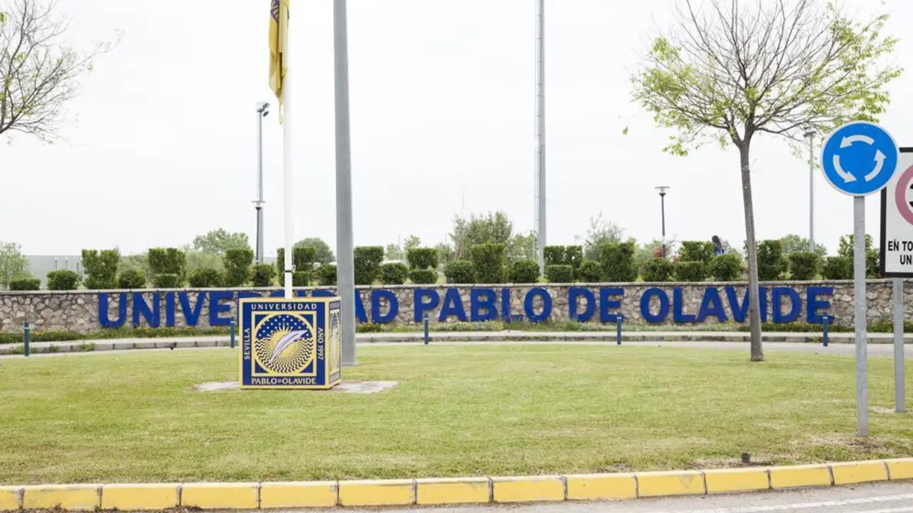 Uno de los accesos a la Universidad Pablo de Olavide. - UPO