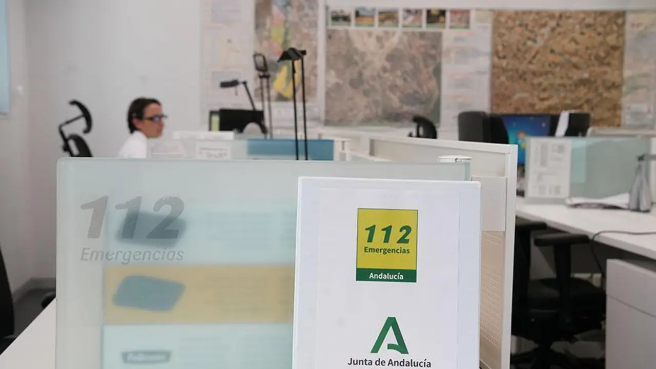 Sala de control del 112. - 112