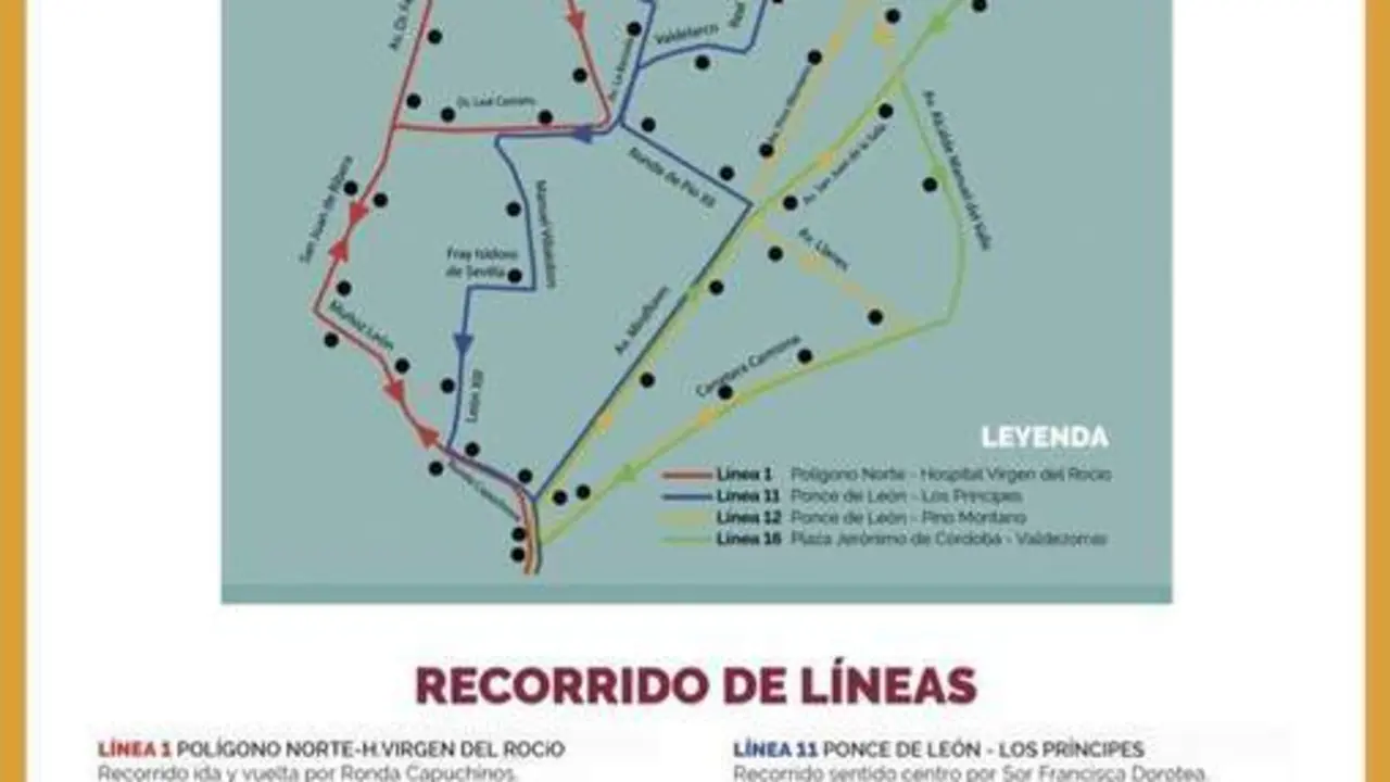 Las modificaciones de las l&iacute;neas. - Ayto