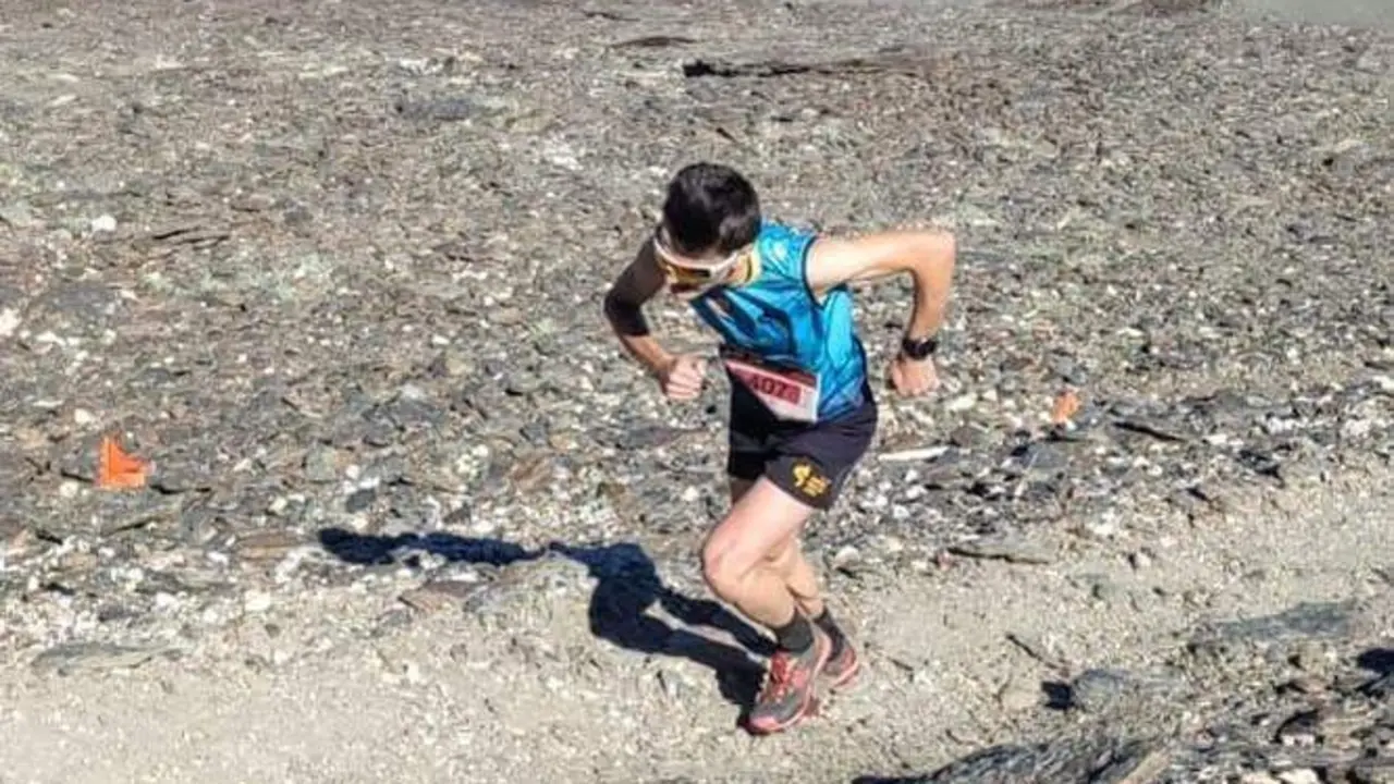 Miguel Garrido, durante la carrera.  - Club Sierra Sur de Ja&eacute;n
