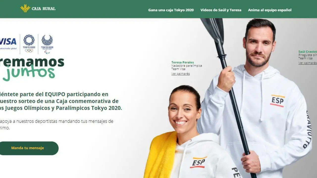 Teresa Perales y Sa&uacute;l Craviotto. - www.remamosjuntos.cajarural.com/