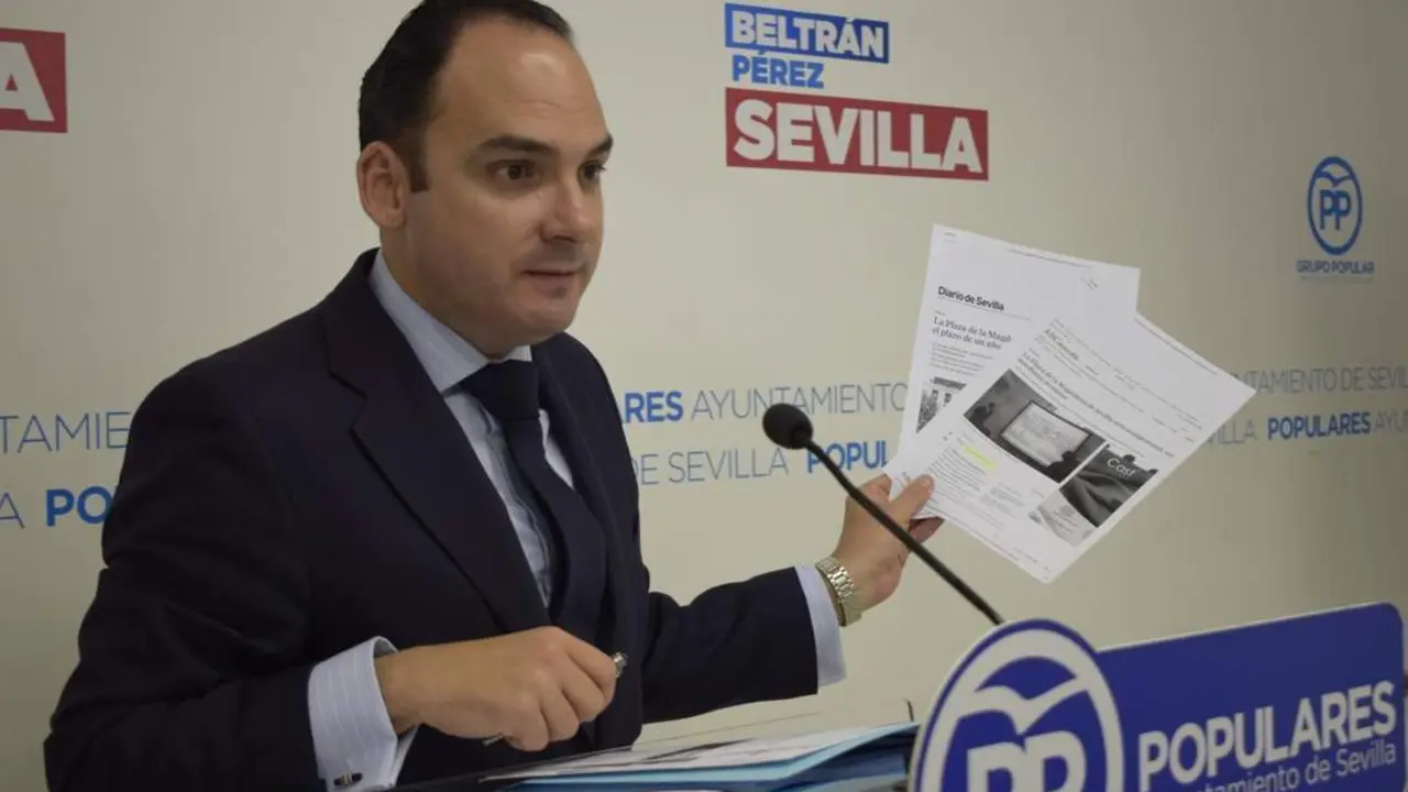 El concejal del PP en Sevilla Rafael Belmonte. - EP