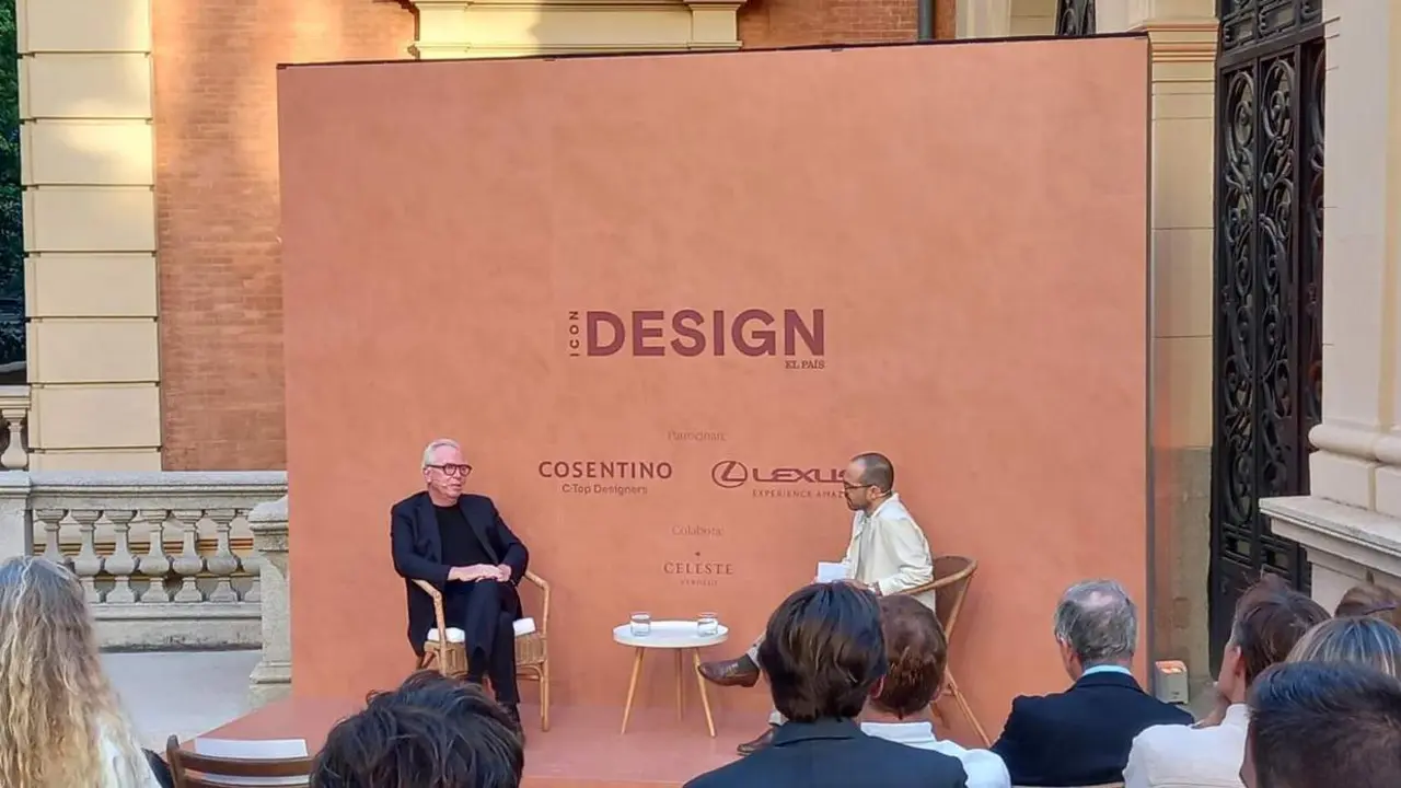David Chipperfield y Daniel Garc&iacute;a en el Evento ICON Design. - Cosentino