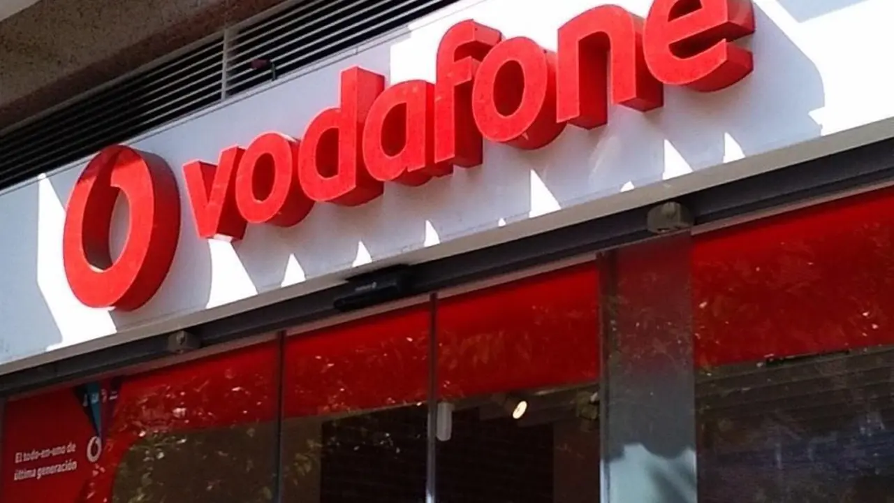 Imagen de recurso de un letrero de Vodafone. - EP