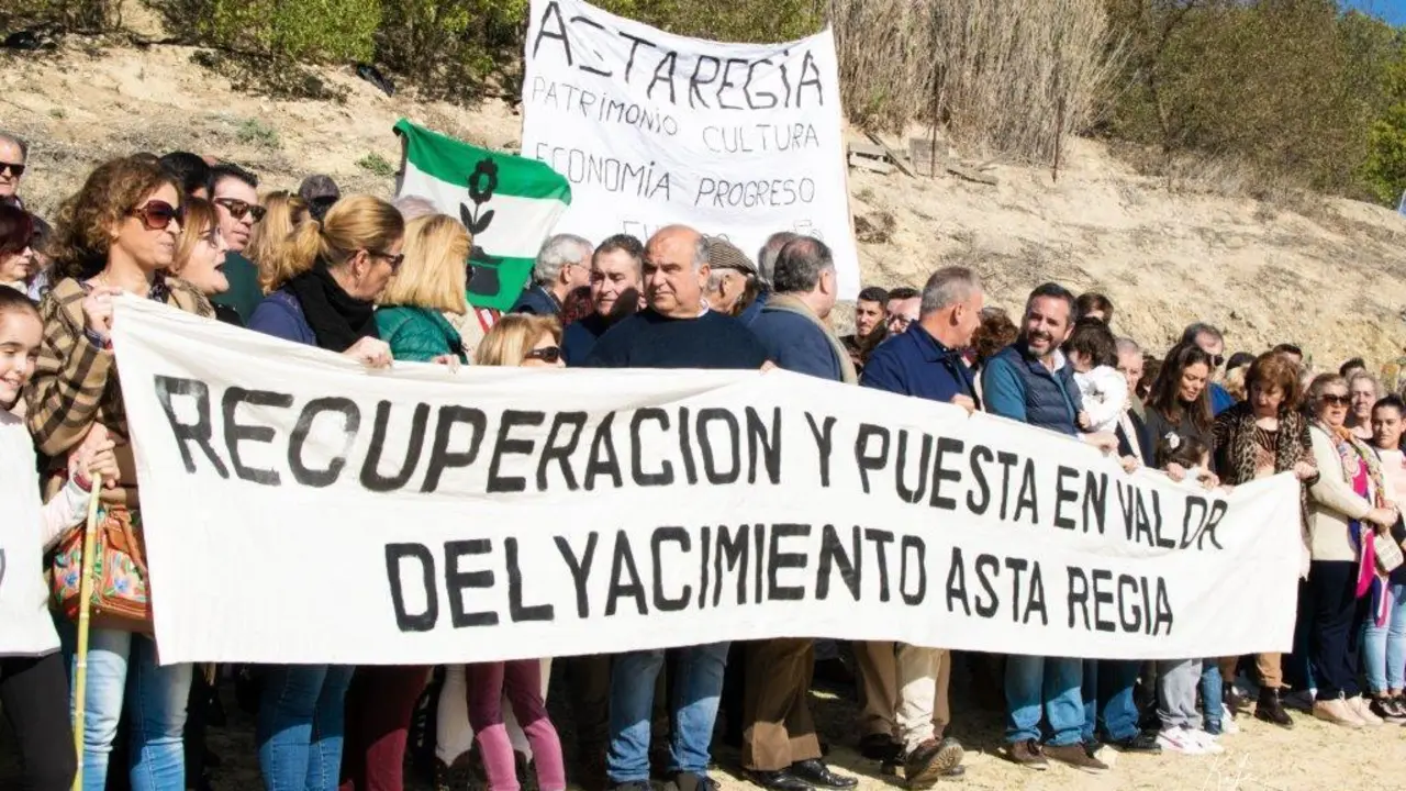 La concentraci&oacute;n en Asta Regia en diciembre pasado - Plataforma