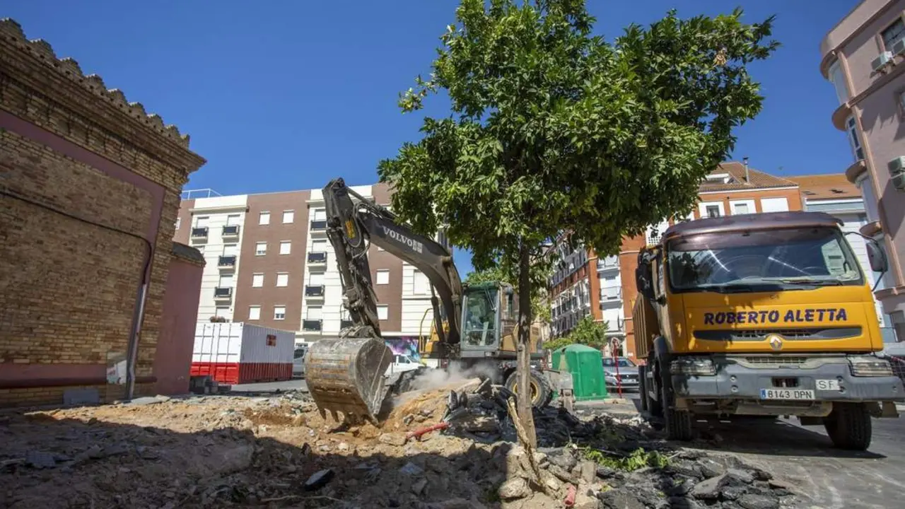 Obras de peatonalizaci&oacute;n en El Matadero. - VH