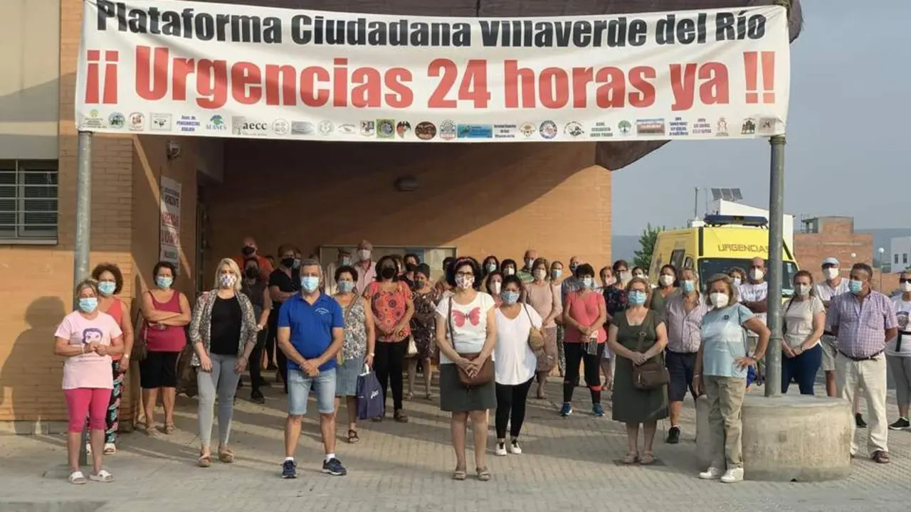Protesta por los recortes en urgencias en la provincia de Sevilla.  - EP