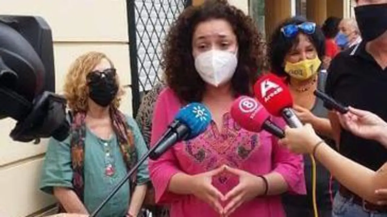 Inmaculada Nieto, en La L&iacute;nea. - A. I.