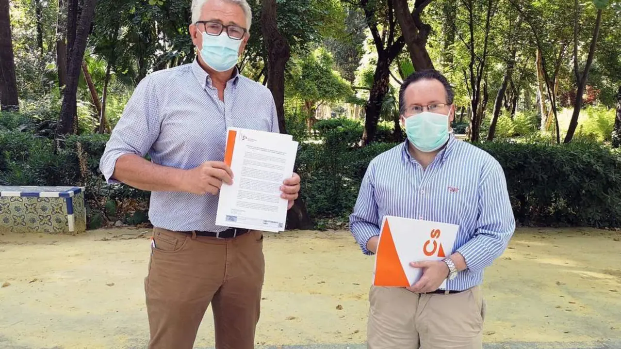 Los concejales Miguel &Aacute;ngel Aumesquet y Lorenzo L&oacute;pez. - Cs