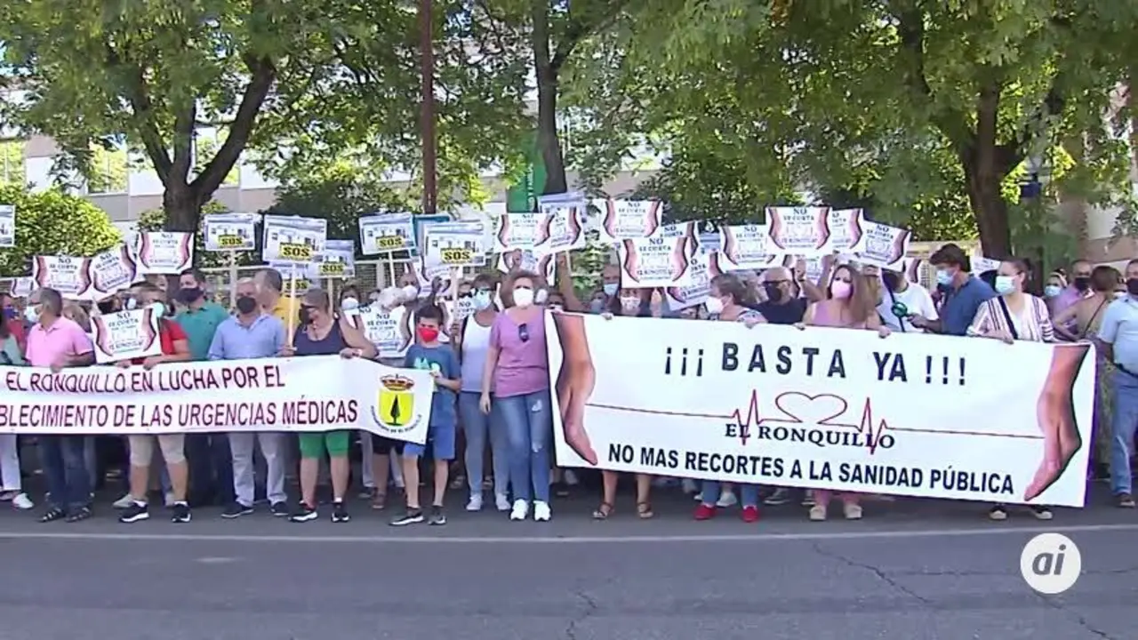 Los pueblos del distrito sanitario Sevilla Norte protestan por los recortes en sus centros