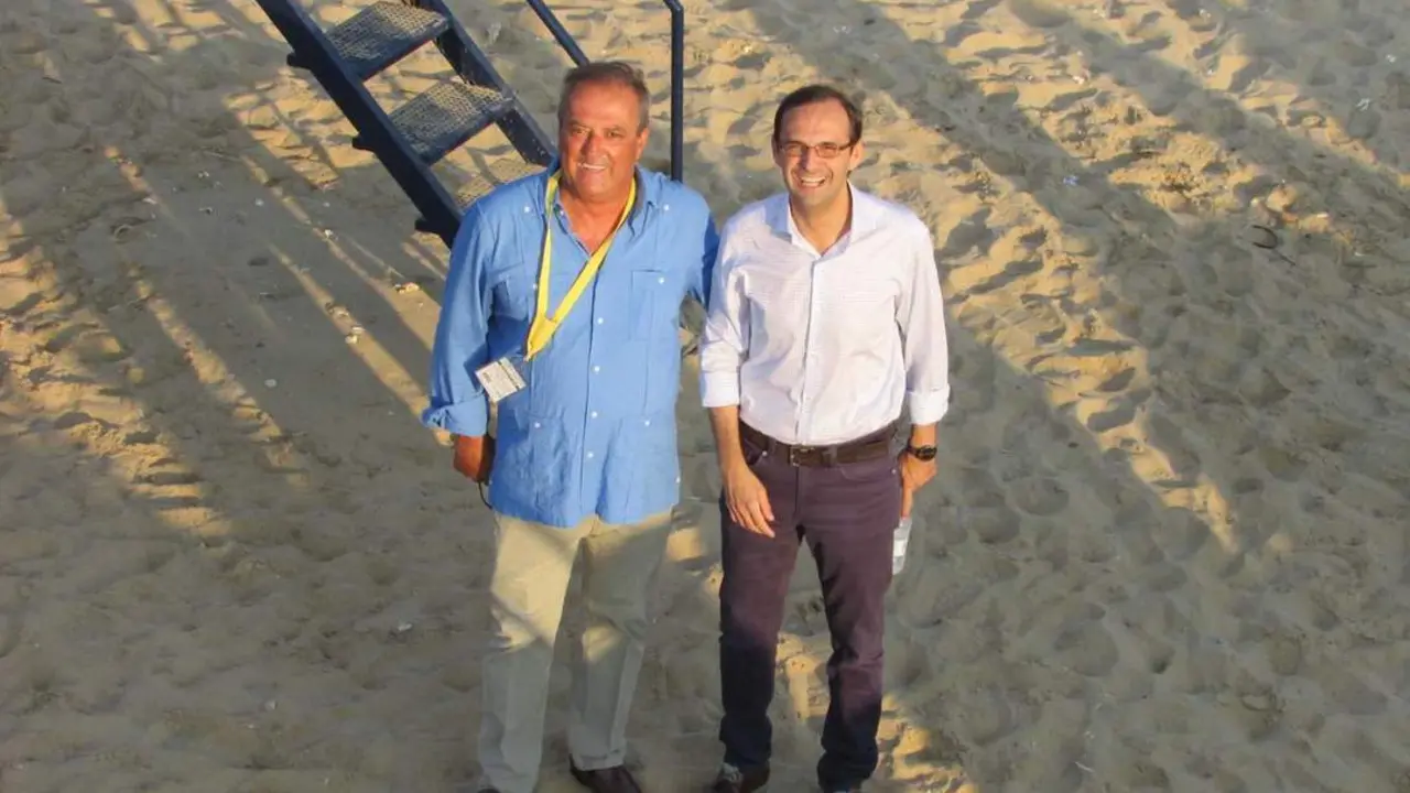 Rafael Hidalgo y V&iacute;ctor Mora antes de un Gran Premio Ciudad de Sanl&uacute;car - Ra&uacute;l J. Bustillos