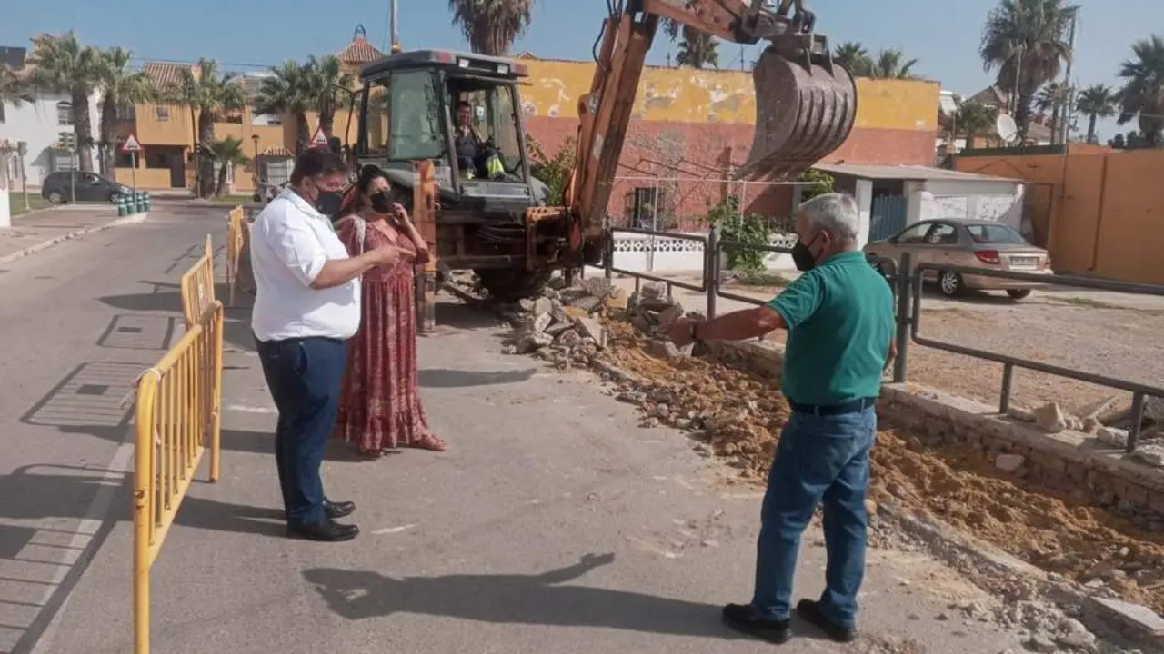 Visita a las obras. - 