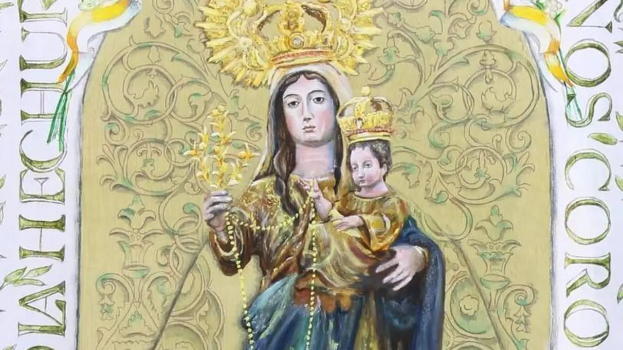 Detalle del cartel anunciador del A&ntilde;o Jubilar. - 
