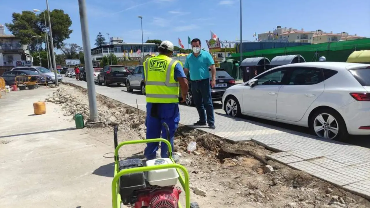 obras murete urb manuela. - VIVA