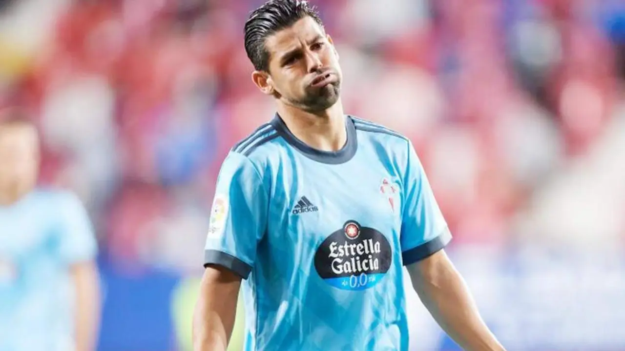 Nolito vio una amarilla en el partido disputado en El Sadar - LaLiga Santander