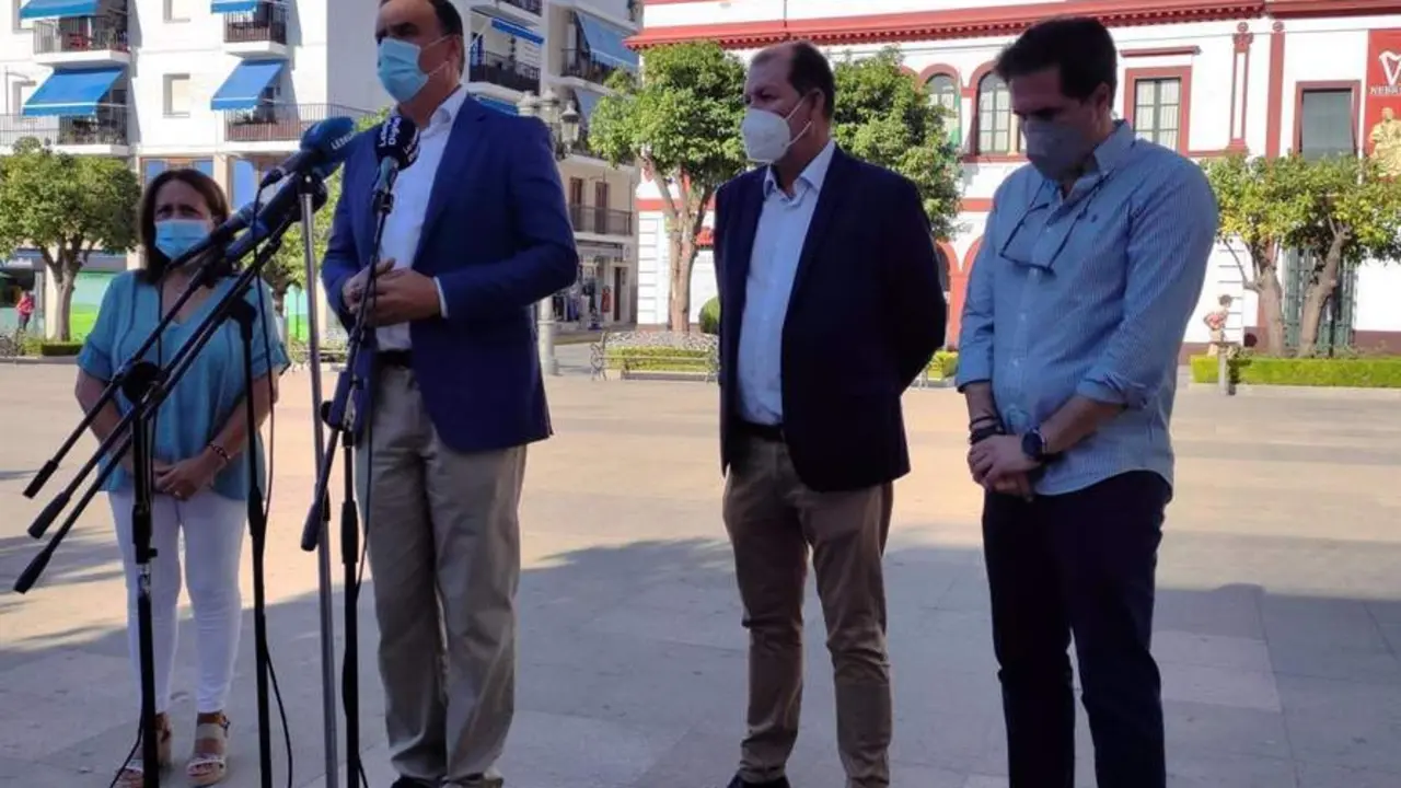 Comparecencia de los alcaldes de Lebrija y El Cuervo. - Ayto de Lebrija