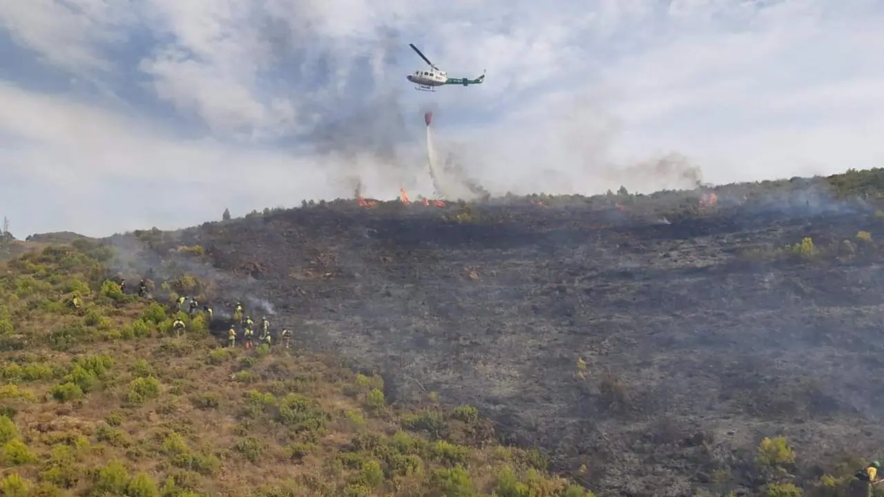 Incendio en Oj&eacute;n. - Plan Infoca