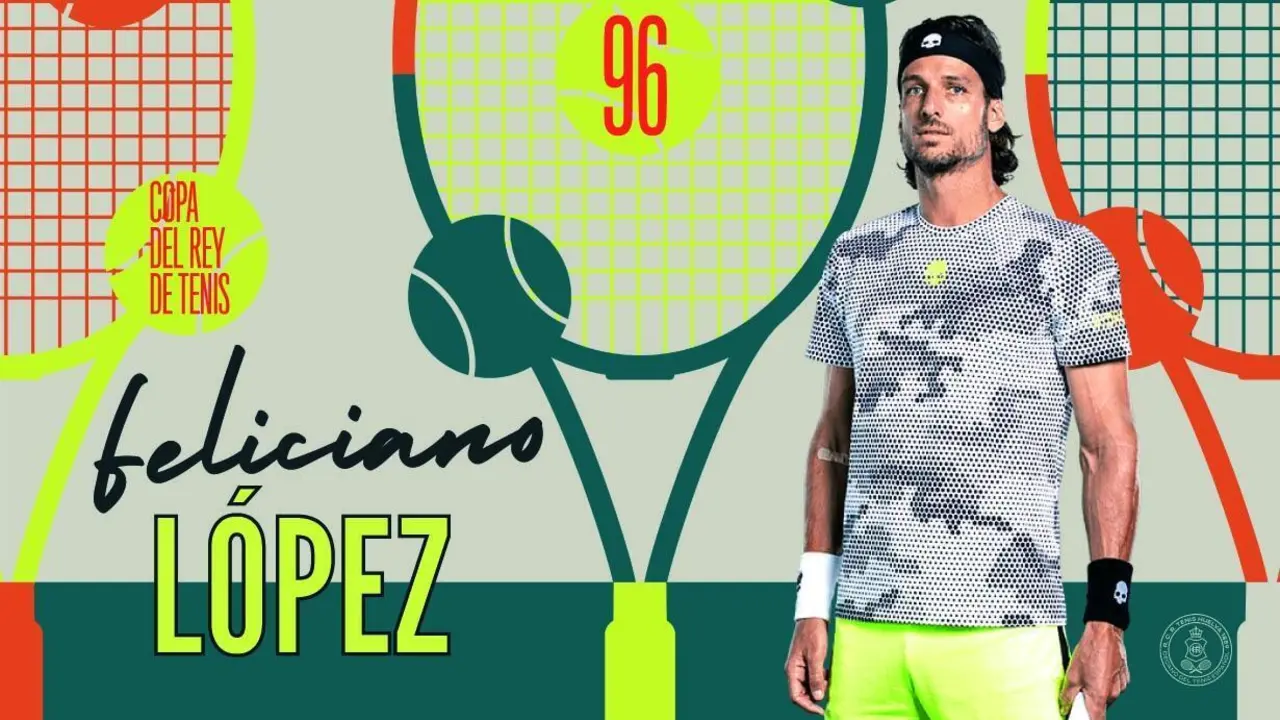 Cartel de Feliciano de la Copa del Rey de Tenis. - VH