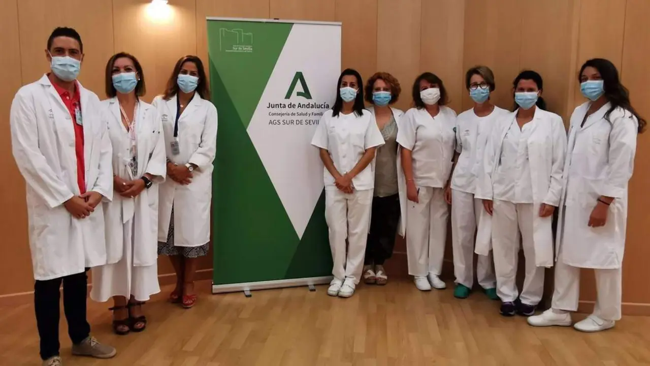 Equipo de profesionales del Hospital de Valme.  - HUVV