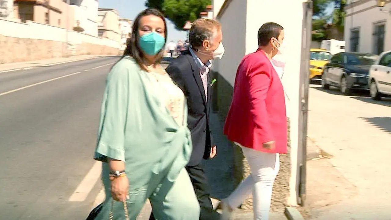 Laura Ruiz, a su llegada al juzgado. - A. I.