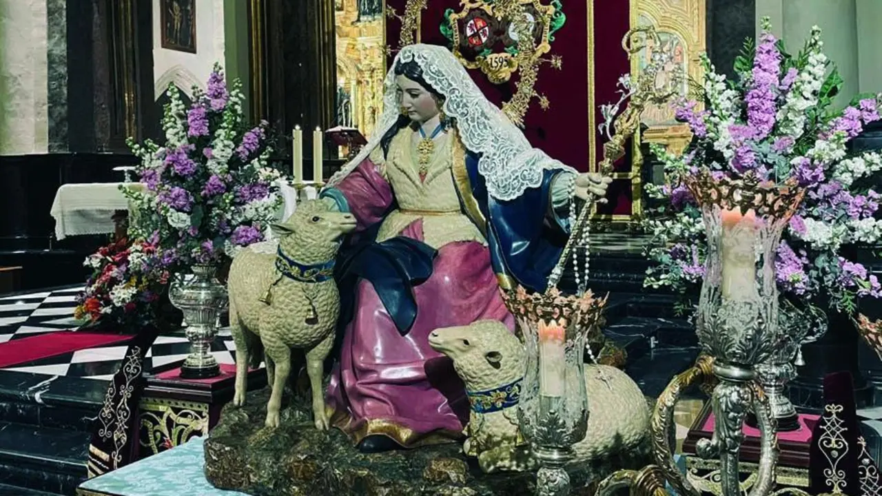 Imagen de la Divina Pastora de las Almas de Ja&eacute;n en la Bas&iacute;lica Menor Parroquia de San Ildefonso. - Viva Ja&eacute;n.