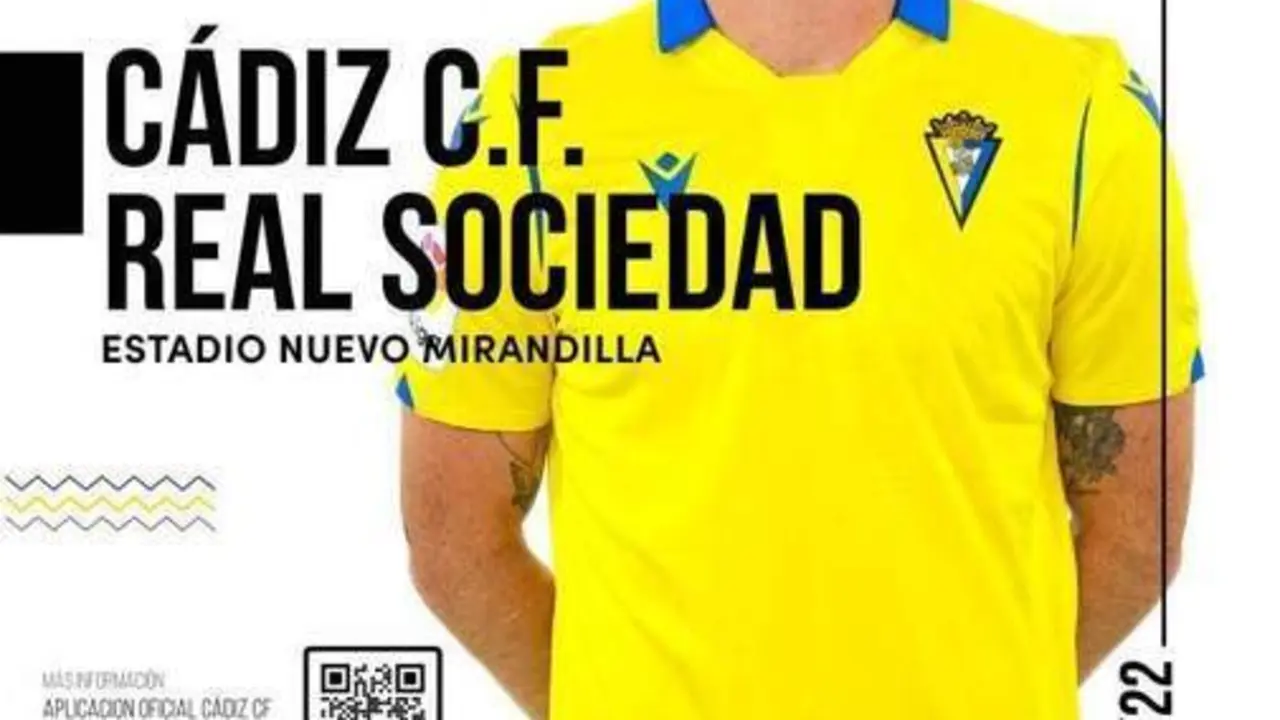 Cartel C&aacute;diz-Real Sociedad. - C&aacute;diz CF