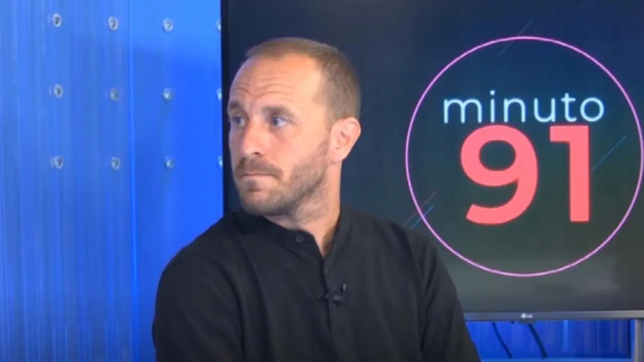Juanlu G&oacute;mez durante su entrevista en el plat&oacute; de Minuto91. - 7tv