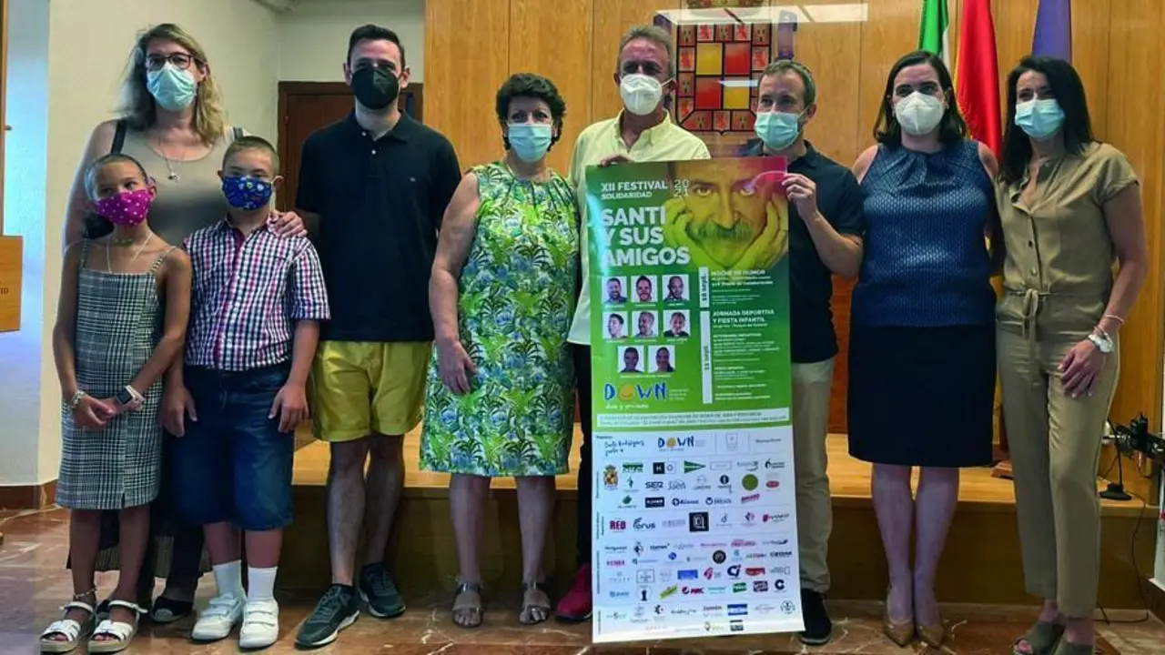 Presentaci&oacute;n del XII Festival Solidario &lsquo;Santi y sus amigos&rsquo; en el Ayuntamiento. - Viva Ja&eacute;n.