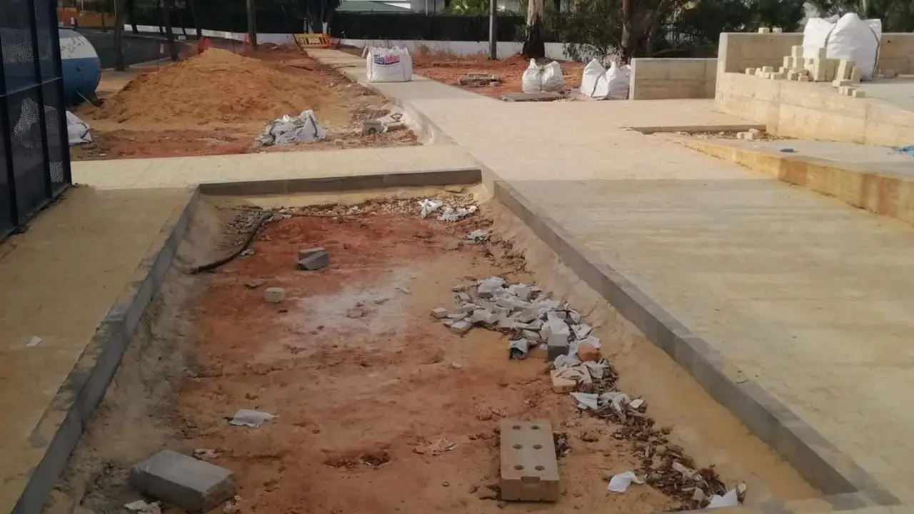 Obras en el entorno de la Fuente Vieja. - VH