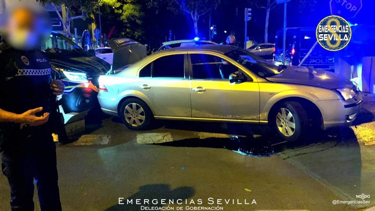 El coche del detenido. - @EmergenciasSev